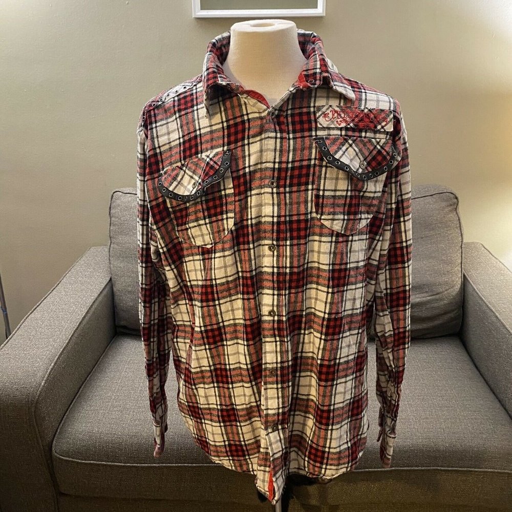 Pelle Pelle Snap Up Shirt - Men's 2XL